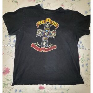 Guns N Roses Appetite for Destruction T Shirt Black Rock Band Tee Adult